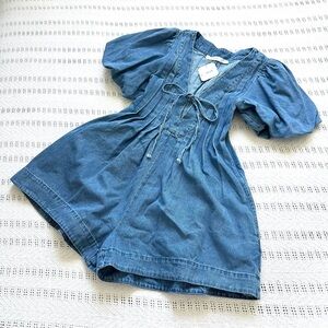 Altar'd State Blue Denim Romper